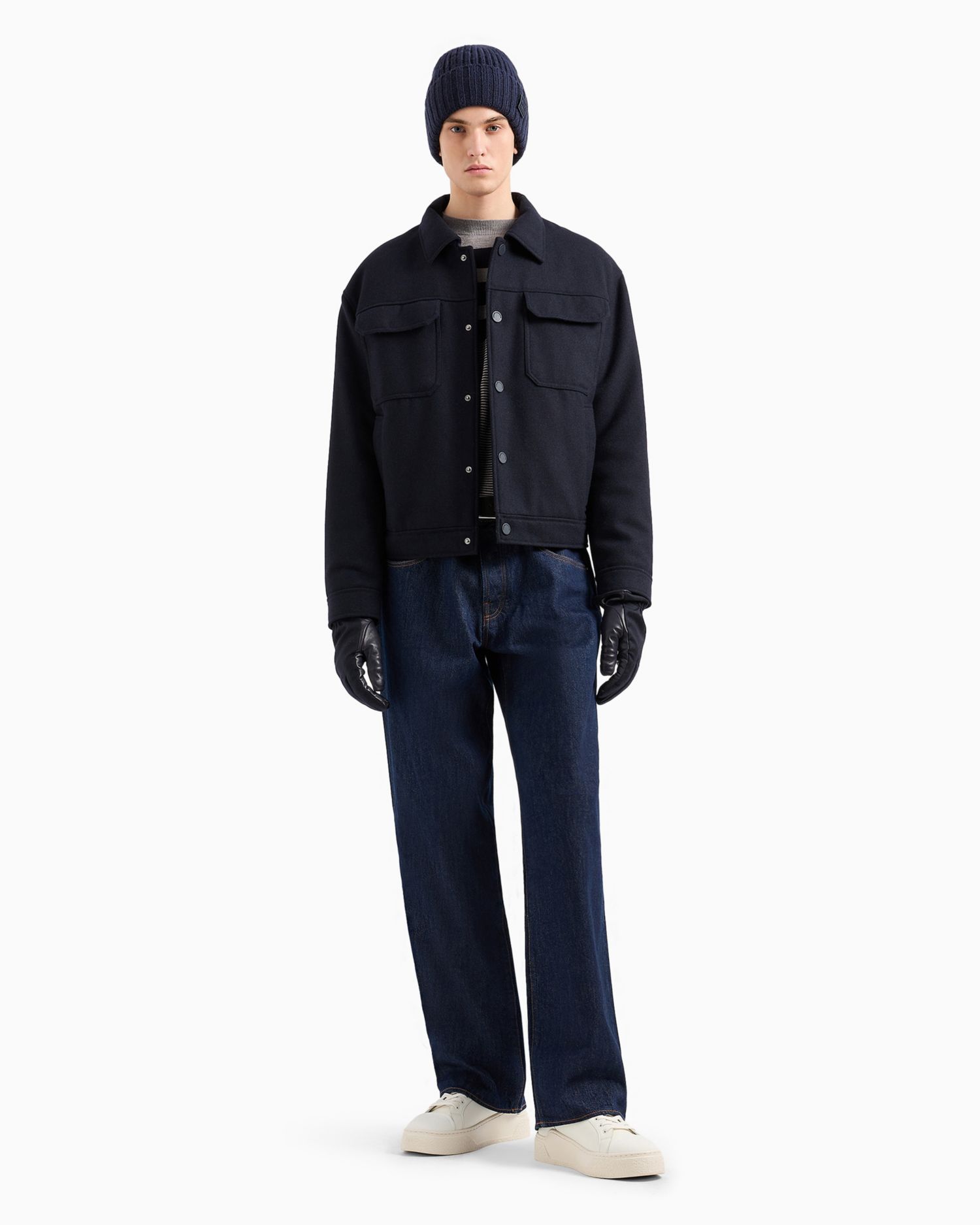 Men's Wool-Blend Shirt Jacket