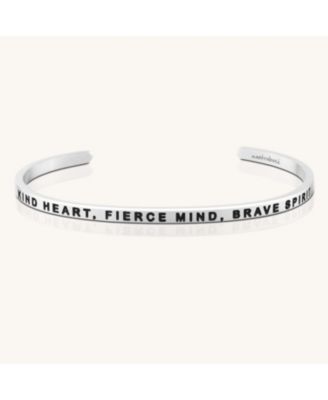 Mantra Kind Heart Fierce Mind Brave Spirit Bracelets Original - Silver original 39$