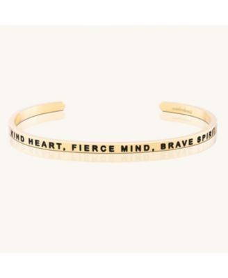 Mantra Kind Heart Fierce Mind Brave Spirit Bracelets Original - Yellow gold original 39$