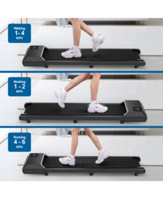 Superun 35.43 In Long Run Area Walking Pad, 2 in 1 Under Desk Treadmill, Walking Pad Treadmill Under Desk