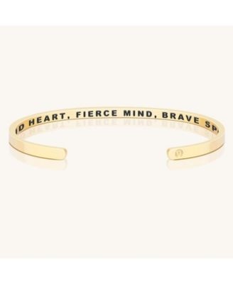 Mantra Kind Heart Fierce Mind Brave Spirit Bracelets / Original - Yellow gold / within