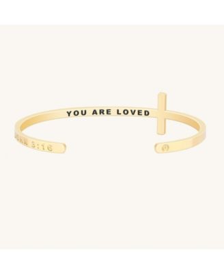 Mantra The Cross Bracelet Romans 1212 - Yellow gold john 316 34$