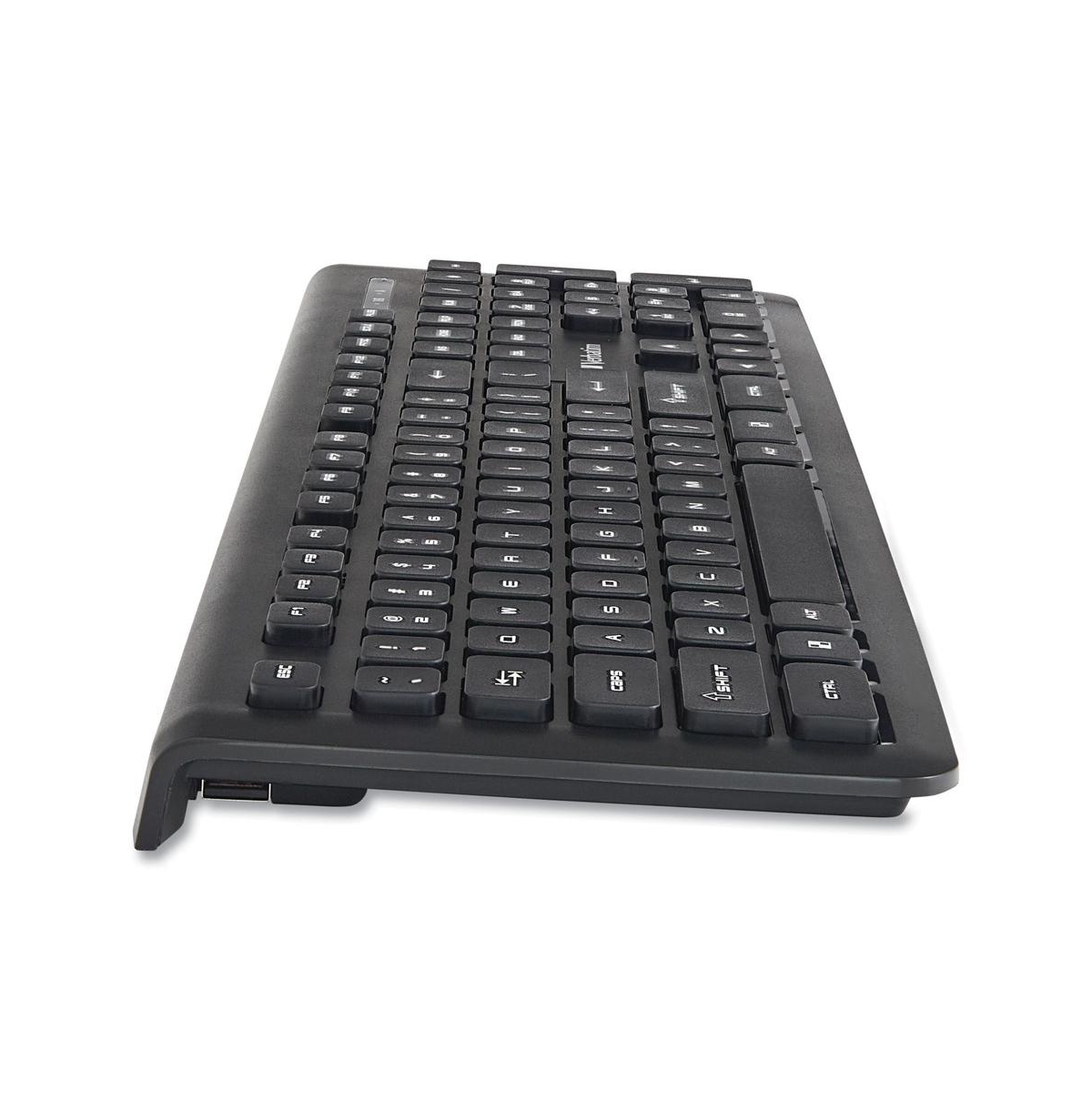 Verbatim 99793 Wireless Slim Keyboard, 103 Keys - Black