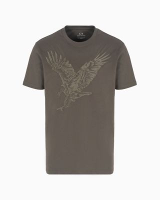 Men's Short Sleeve Crewneck Eagle Graphic T-Shirt