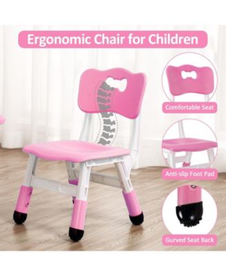 Kids Table and 4 Chairs Set Activity Table for Toddlers 5-Piece Childrens Table and Chair Set Boy & Girl Gift for Classrooms/Daycares/Home