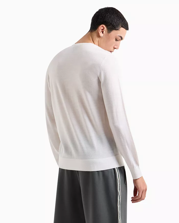 Men's Wool Mix Signature Logo Sweater - thumbnail 4