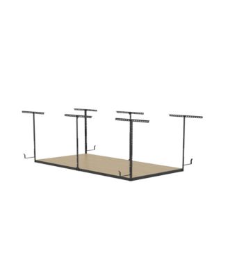 OHK Frame-Only OHK Series Ceiling Mounted Overhead Garage Storage Rack, Black — 48" X 96"