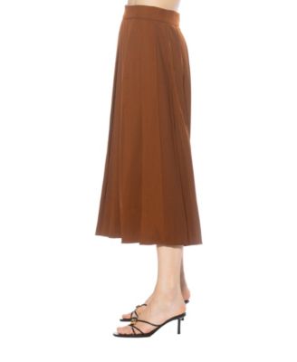 Women's Oren Long Pleated Midi Skirt