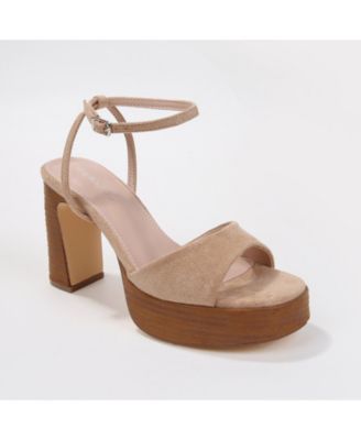 Giulietta Women's Suede-Look Vintage Inspired Platforms