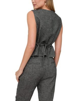 Women's Pandora Tapered Herringbone Print Trouser