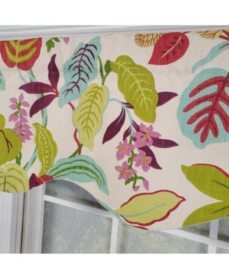 Antonia Provence Colorful Leaves and Blossoms Effortless Installation Luxurious Window Treatment Valance 50" X 15" Spring