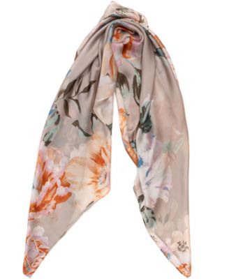 Painterly Rose Square Scarf