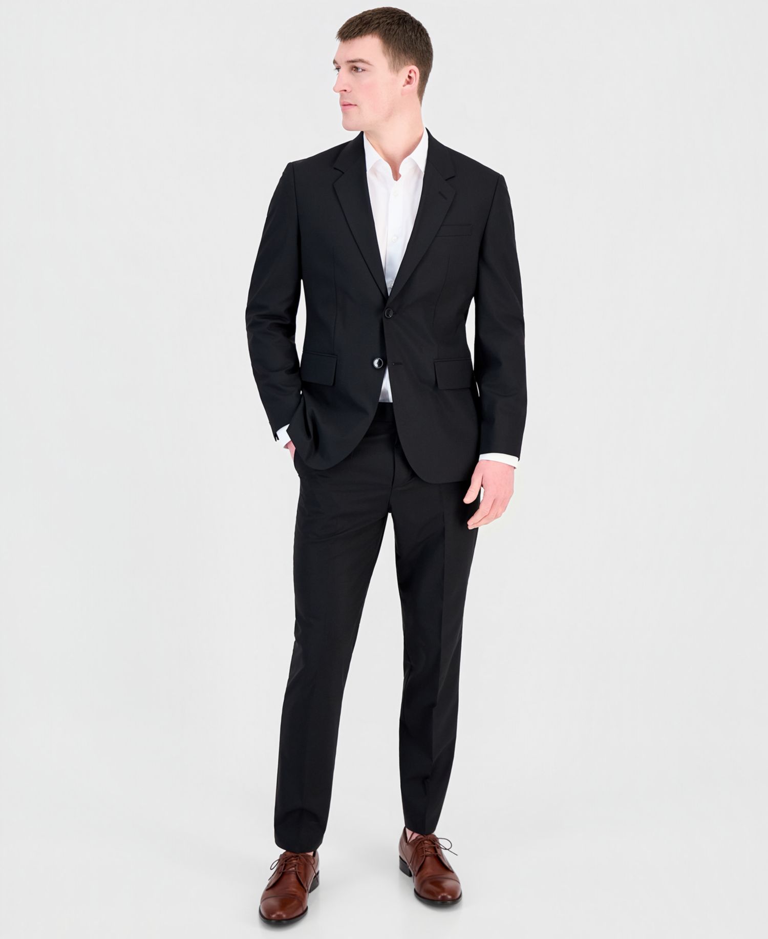 Men's Modern-Fit Wool Blend 2-Piece Suit