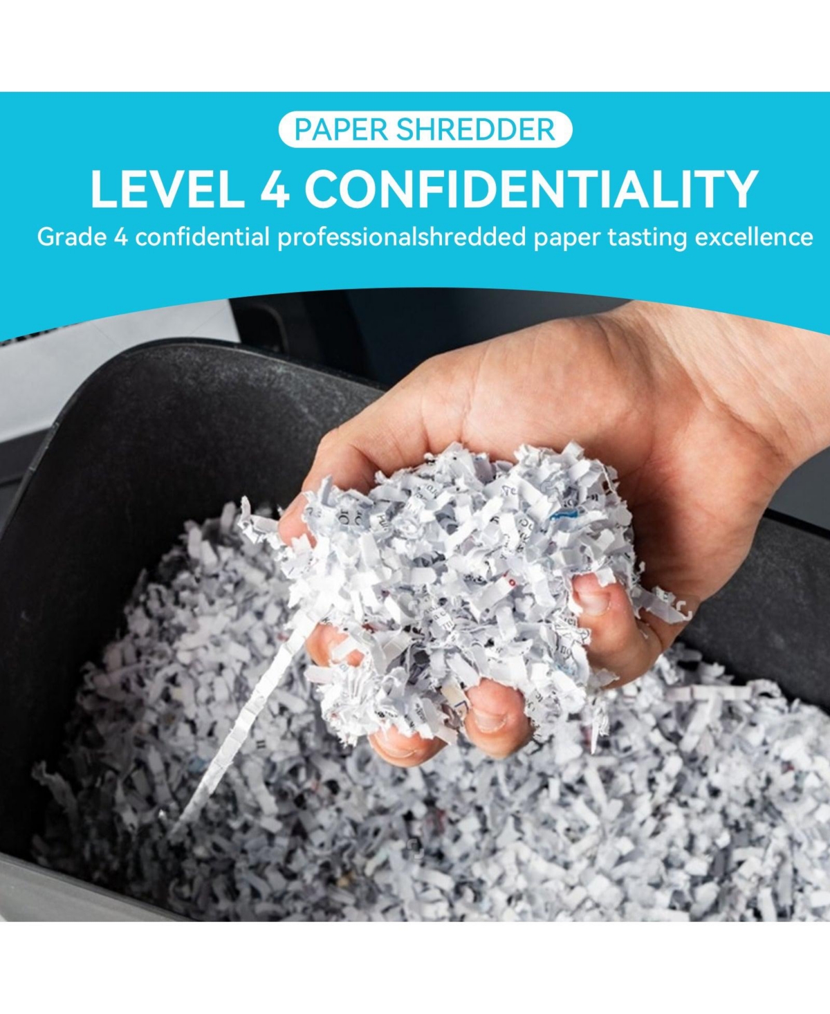 Mondawe 18-Sheet P-4 Heavy Duty Paper Shredder with 5.28 Gallon Pullout Bin, Ultra Quiet