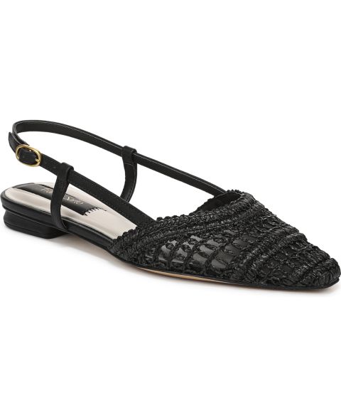 Женские балетки Franco Sarto Riona Slingback Flats, цвет: Чёрный искусственный