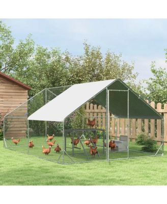 Wooden Chicken Activity Play w/ Swing Set, Chicken Coop Toy