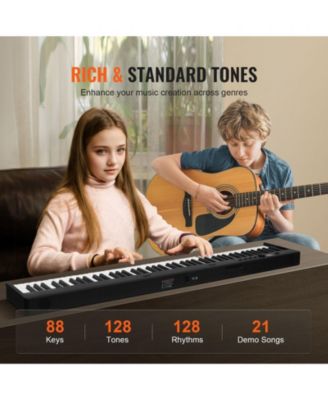 88-Key Folding Keyboard Piano Portable Digital Piano with Bag Pedal