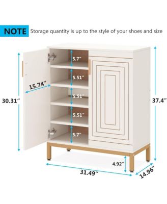 Compact Shoe Storage Cabinet for Hallway and Foyer