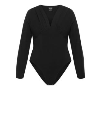 Plus Size Amelila Pleat Bodysuit