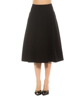 Women's Illia Pleated Midi Skirt With Waistband