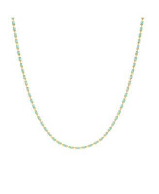 Eau de Nil Enamel Mine Beaded Colourful Necklace