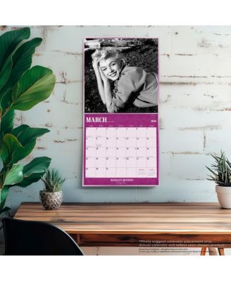 Marilyn Monroe OFFICIAL | 2026 12 x 24 Inch (Hanging) Monthly Square Wall Calendar | Foil Stamped Cover | Plastic-Free