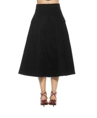 Women's Avery Cargo Midi Skirt with Belt Loops