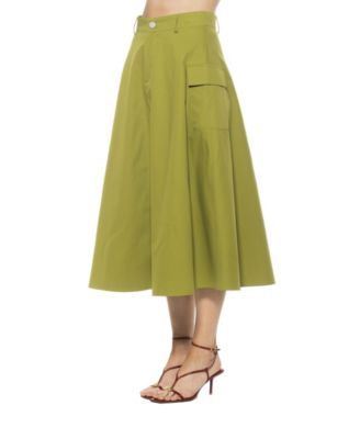 Women's Avery Cargo Midi Skirt with Belt Loops