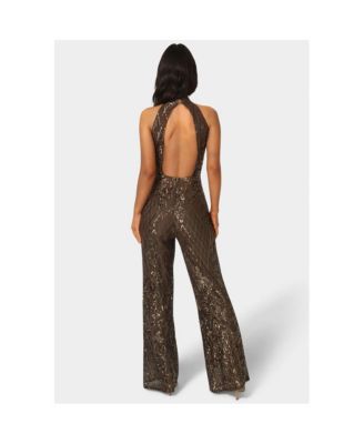 Women's Sequins Halter Jumpsuit