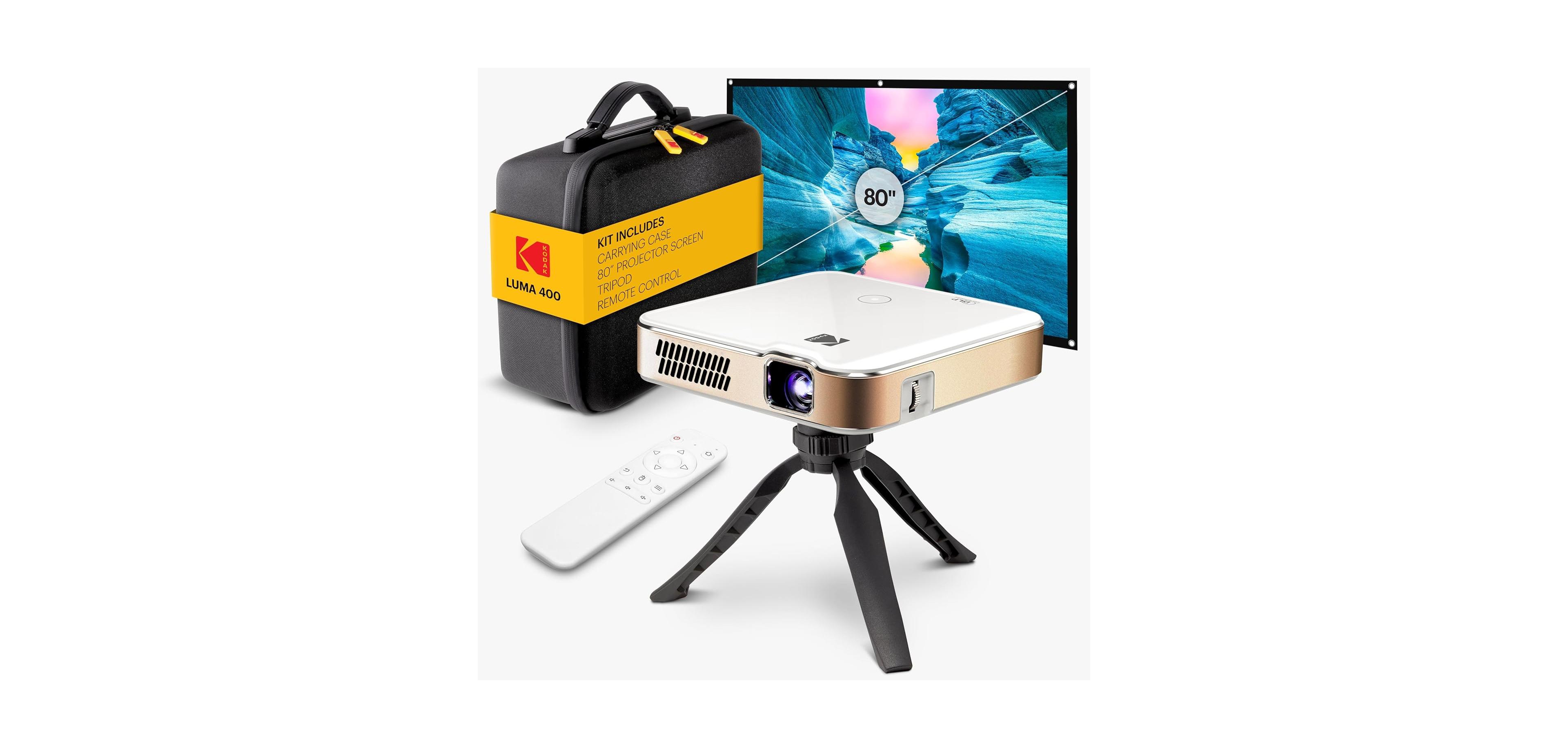 Kodak Luma 400 Hd Smart Portable Pico Projector with 80" Display