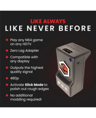 EON Super 64 HD Adapter Plug and Play HDMI Converter Video Enhancer for Nintendo 64 Console