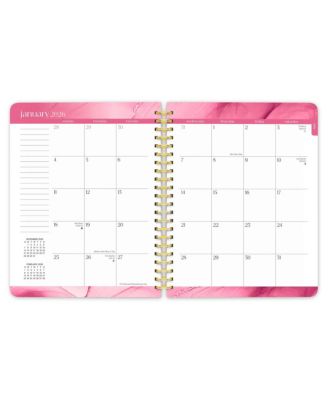 Crackled Blush | 2026 6 x 7.75 Inch Weekly Desk Planner | Foil Stamped Cover