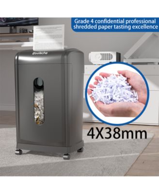 19-Sheet Cross Cut Paper Shredder, Heavy Duty 7.93 Gallon Ultra Quiet Shredder