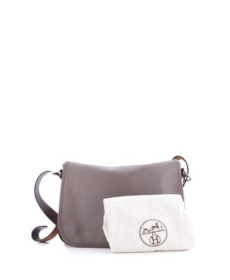 Pre-Owned HERMES 35 Barda Messenger Bag Veau Sikkim