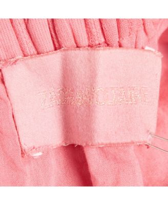 Women's Pink Cotton Lace Trimmed Joxini Mini Skirt