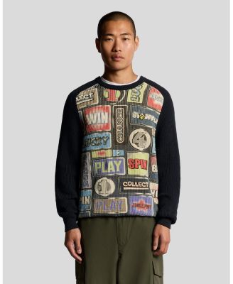 Men's Fruit Machine Graphic Crew Neck Jumper