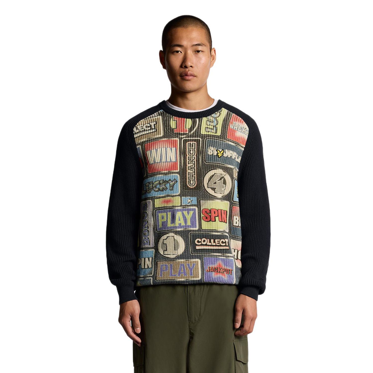 Men's Fruit Machine Graphic Crew Neck Jumper