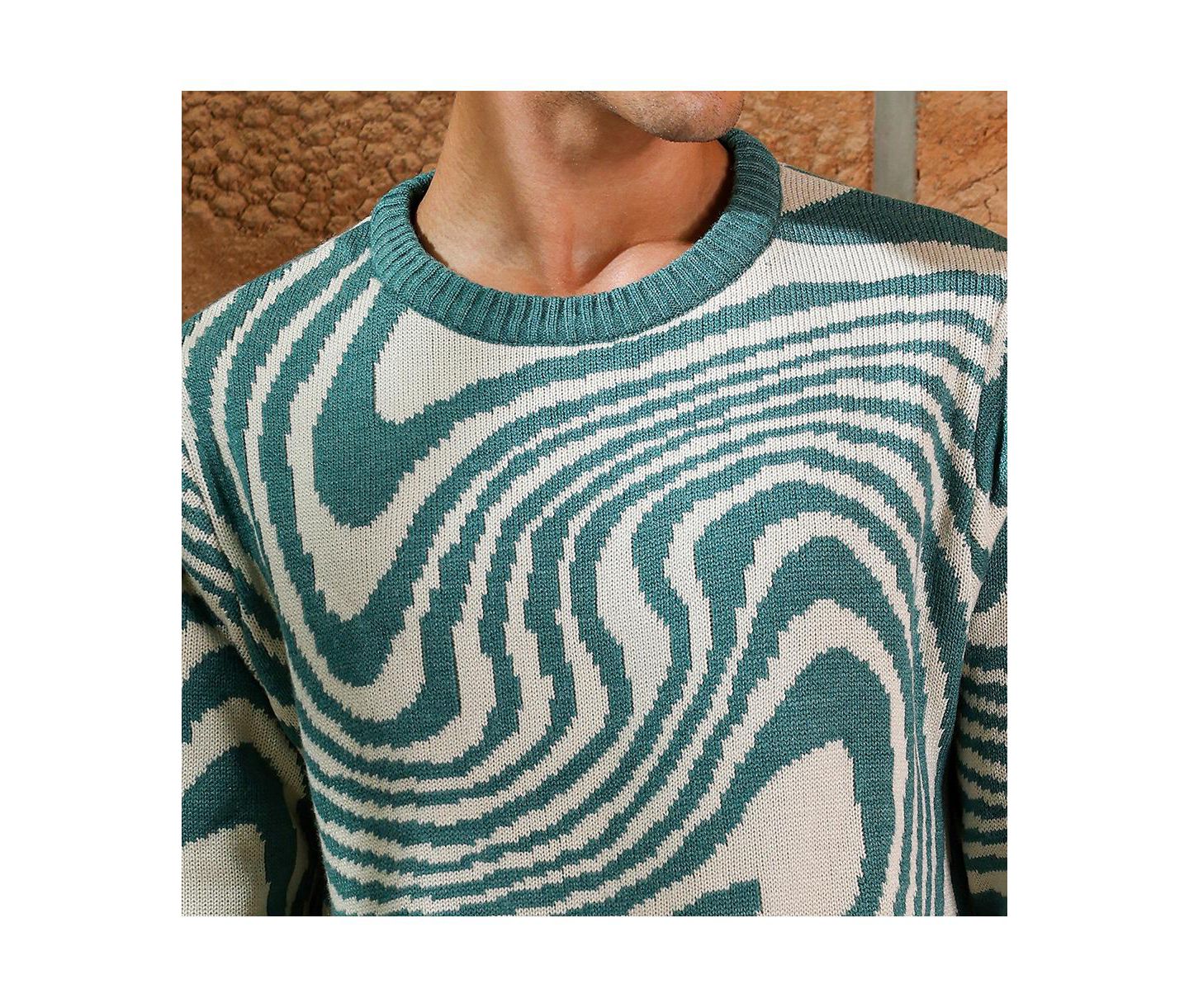 Мужской свитер Cahoot Campus Sutra Fluid Pullover, цвет: Зелёный — фото 7
