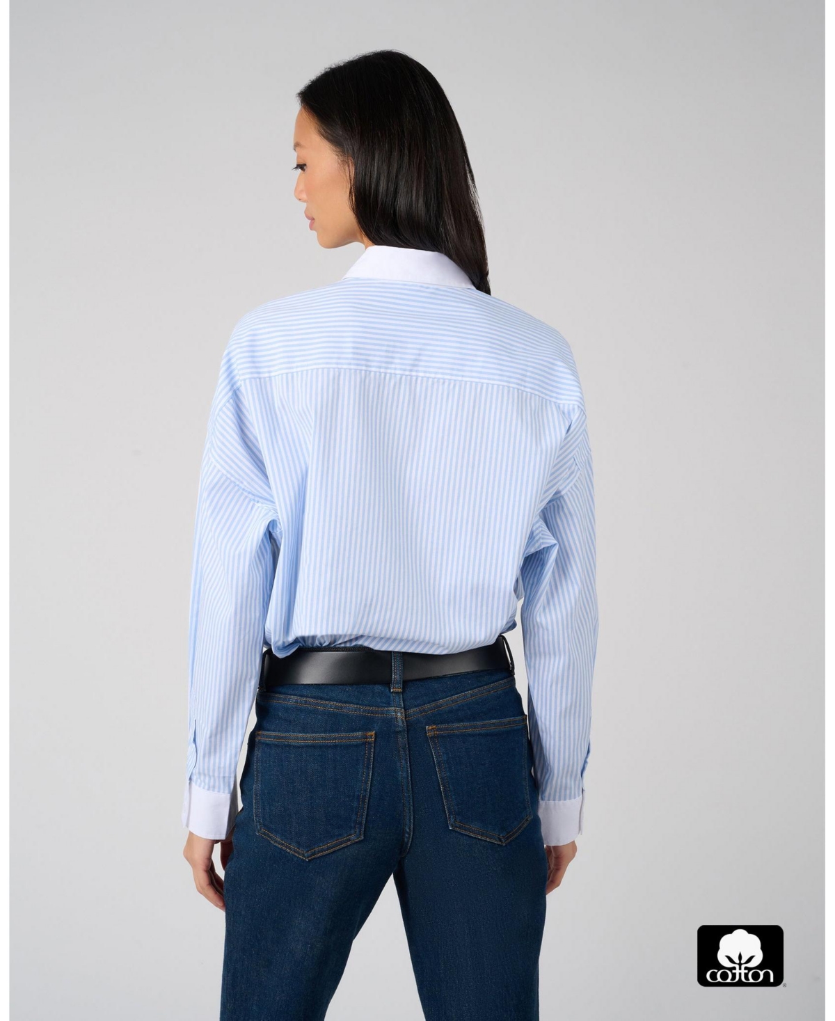 WeWoreWhat Women's Cropped Button Front Shirt