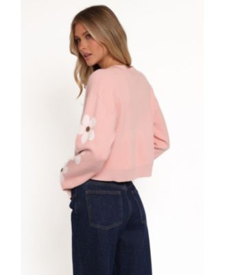 Women's Lantana Flower Sleeve Cardigan