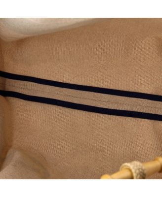 Pre-Owned HERMES La Plage Beach Tote Bag Printed Canvas