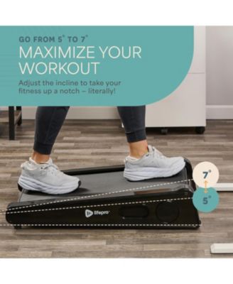 PacerMini Walking Pad Treadmill with Incline – Under Desk Mini Treadmill for Home & Office, Portable Desk Walking Pad with Remote