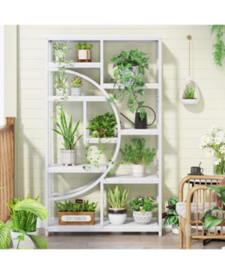 9-Tier Bookshelf, Freestanding Tall Bookshelves Display Shelf Storage Organizer with 9-Open Storage Shelf for Living Room, Bedroom