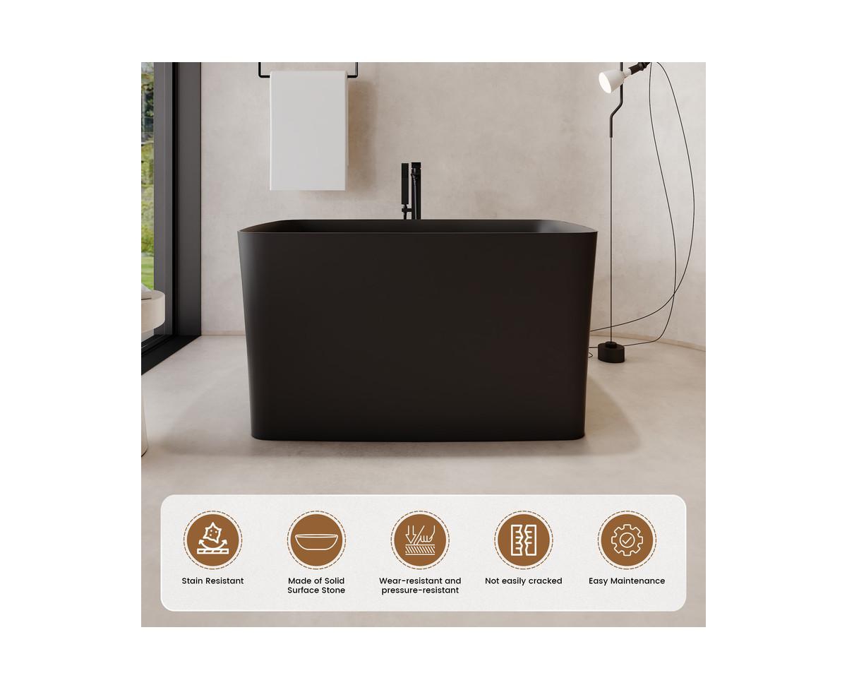 Casainc Freestanding Engineered Stone Bathtub