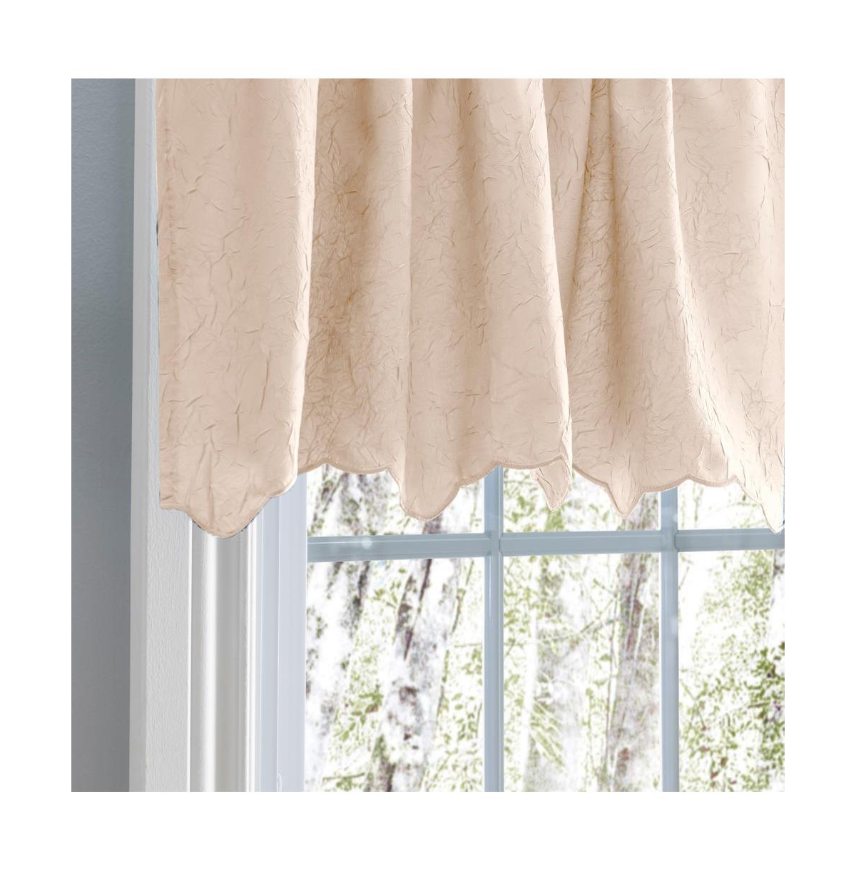 Ellis Curtain Portland Crushed Taffeta Rod Pocket Valance - 48x15