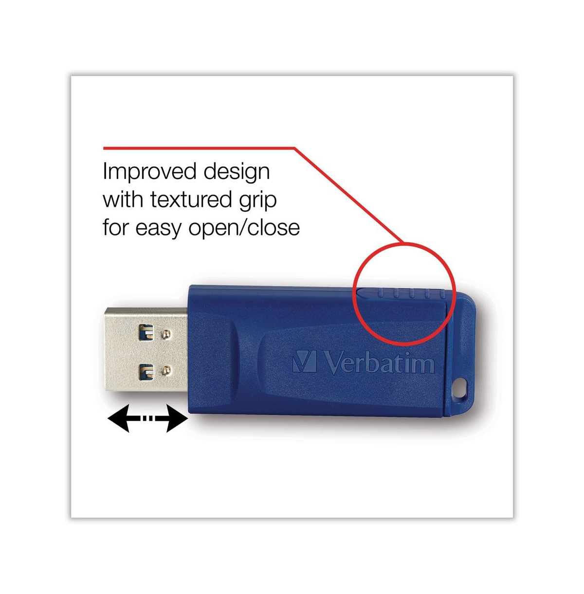 Verbatim 98658 64gb Classic Usb 2.0 Flash Drive - Blue