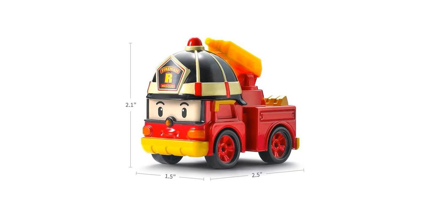 Детская игрушка Robocar Poli Roy Die-Cast Smooth-Rolling Fire Truck — фото 6