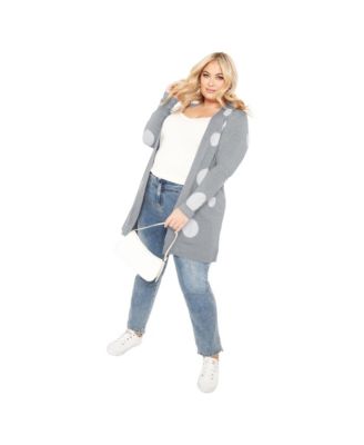 Women's Plus Size Spot It Cardigan