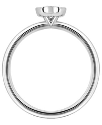 Diamond Solitaire Ring (1/5 ct. t.w.) in 14k White Gold