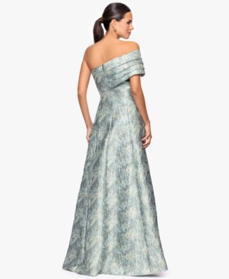 Petite Off-The-Shoulder A-Line Long Dress